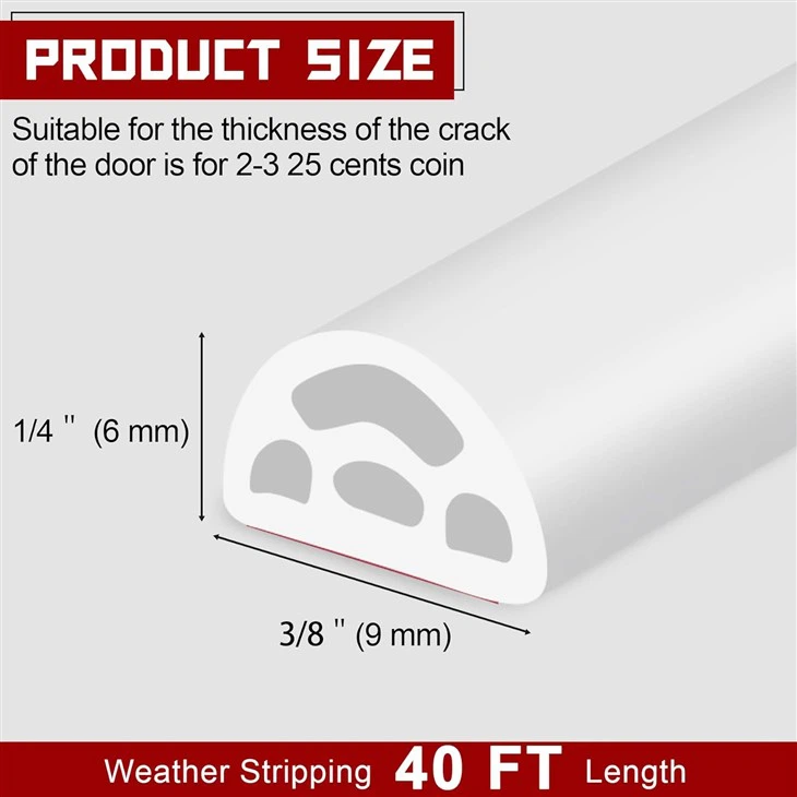 Bijele silikonske gumene trake